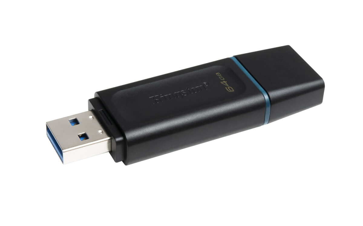 KINGSTON DATATRAVELER EXODIA FLASH DRIVE 64GB USB-A 3.2 BLACK DTX/64GB