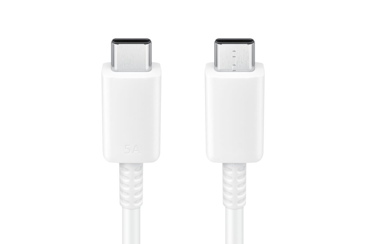 SAMSUNG USB CABLE 1M TYPE-C TO USB TYPE-C 5A EP-DN975BWE WHITE