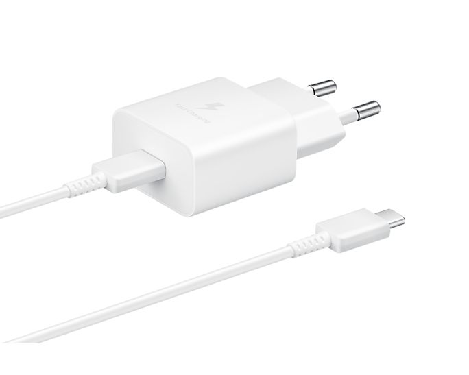 SAMSUNG POWER FAST CHARGER USB TYPE C TO C 1M EP-T1510XWE 15W WHITE