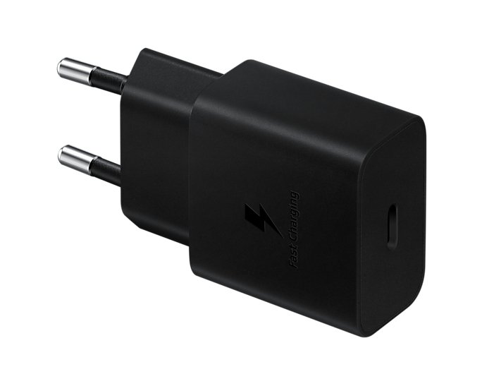 SAMSUNG POWER COMPACT ADAPTER USB C 15W WITHOUT CABLE EP-T1510NBE BLACK