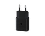 SAMSUNG POWER COMPACT ADAPTER USB C 15W WITHOUT CABLE EP-T1510NBE BLACK