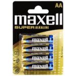 MAXELL ALKALINE SUPER LR-6 AA 4DB