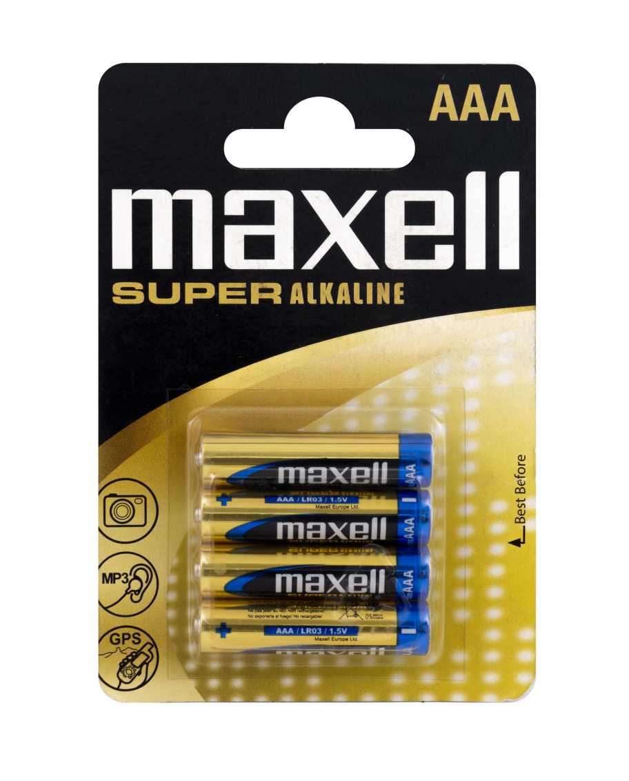 MAXELL ALKALINE SUPER LR-3 AAA 4DB