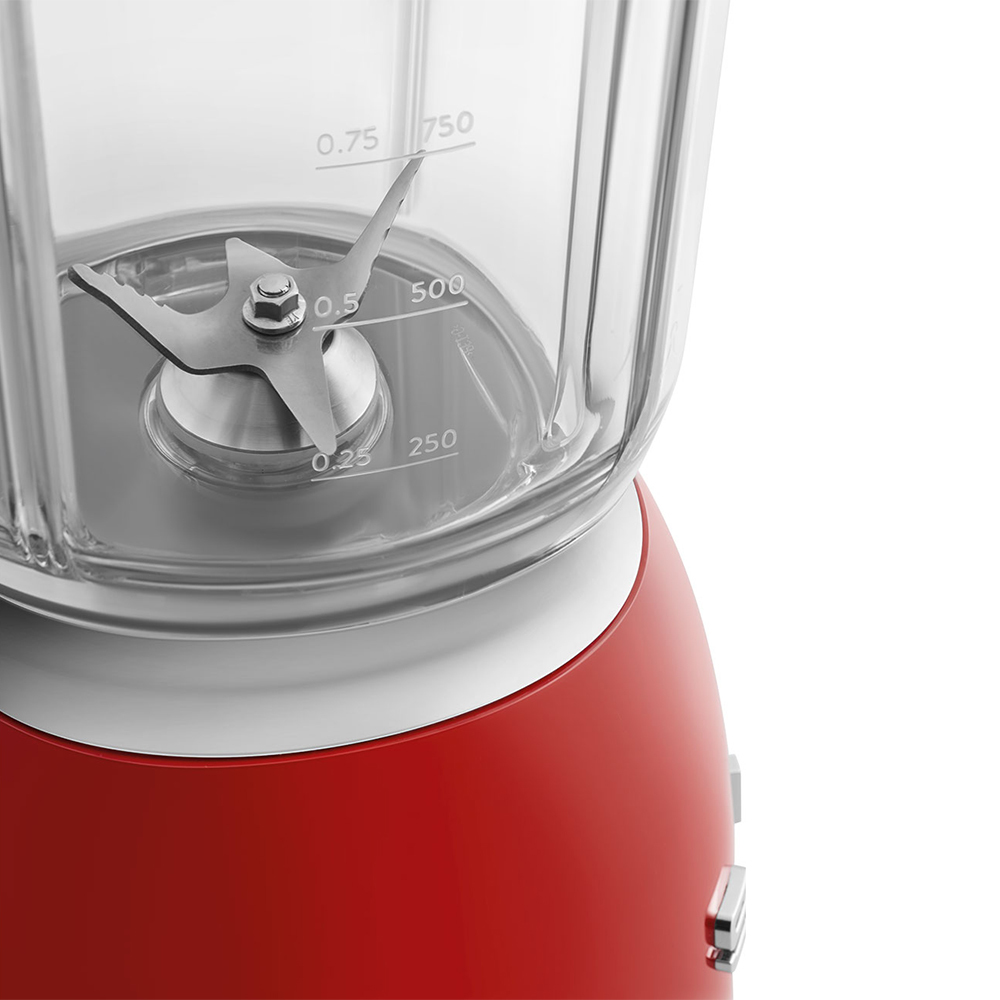 SMEG GLASS BLENDER RED BLF03RDEU