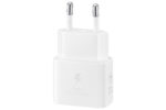 SAMSUNG QUICK CHARGER USB C 25W WITH DATA CABLE WHITE T2510XWE