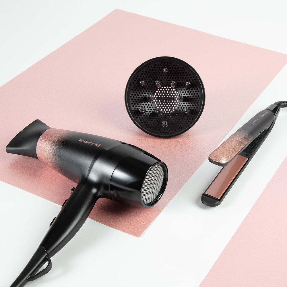 REMINGTON HAIRDRYER D5305 ROSE SHIMMER IONIC 2200W
