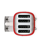 SMEG TOASTER 4x4 50´STYLE RED TSF03RDEU