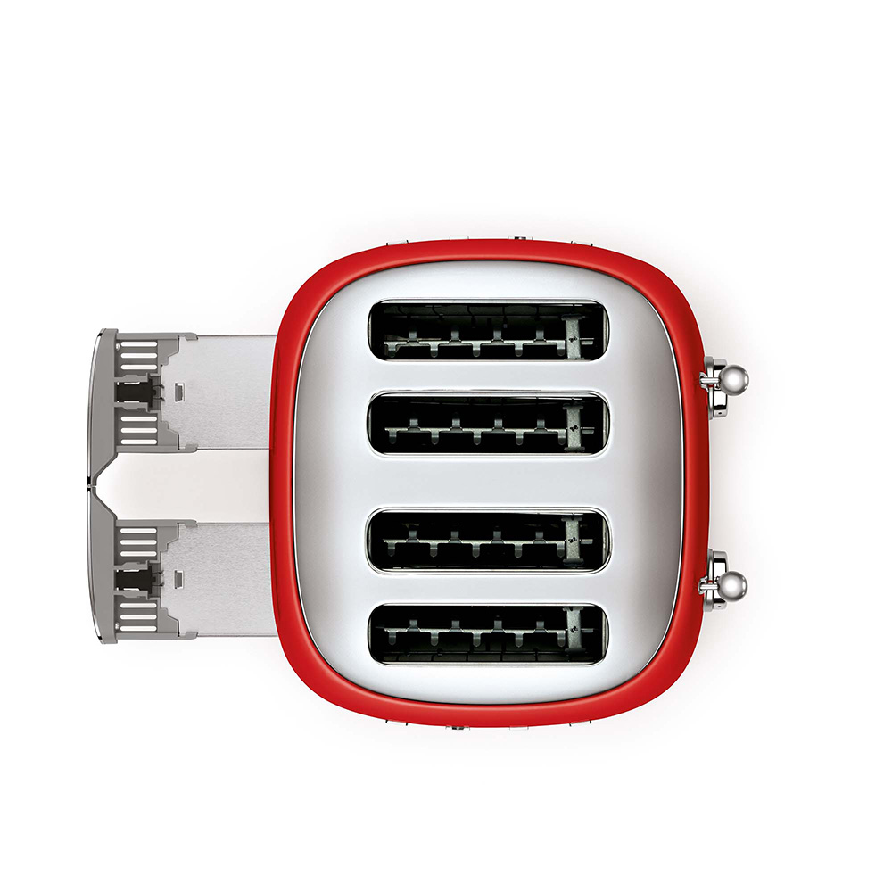 SMEG TOASTER 4x4 50´STYLE RED TSF03RDEU