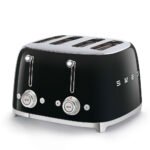 SMEG TOASTER 4X4 50´STYLE BLACK TSF03BLEU