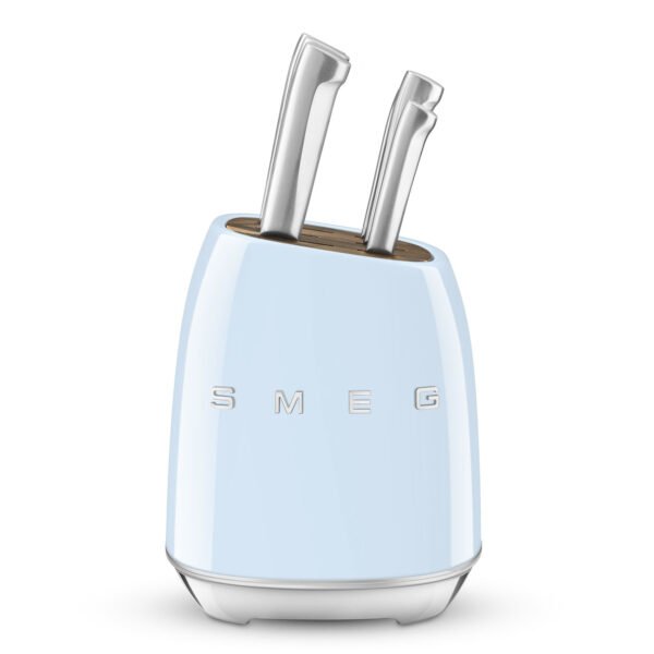 SMEG KNIFE BLOCK 50's STYLE PASTEL BLUE KBSF02PB