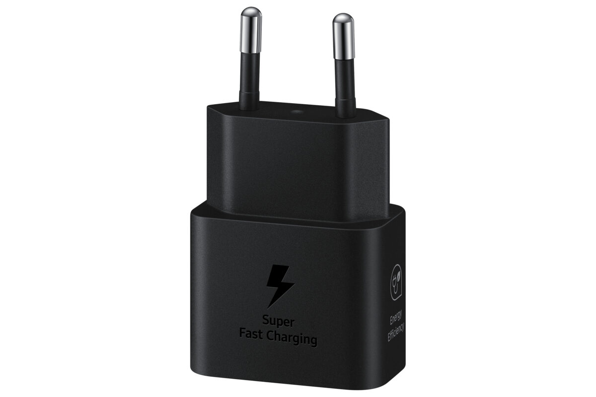 SAMSUNG QUICK CHARGER USB C 25W WITH DATA CABLE BLACK T2510XBE
