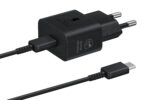 SAMSUNG QUICK CHARGER USB C 25W WITH DATA CABLE BLACK T2510XBE