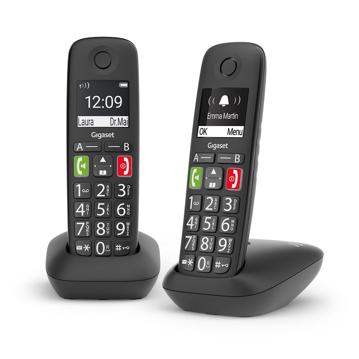 GIGASET WIRELESS PHONE E290 DUO BLACK L36852-H2901-D201