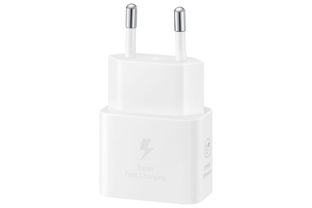 SAMSUNG QUICK CHARGER USB C 25W WITH DATA CABLE WHITE T2510XWE