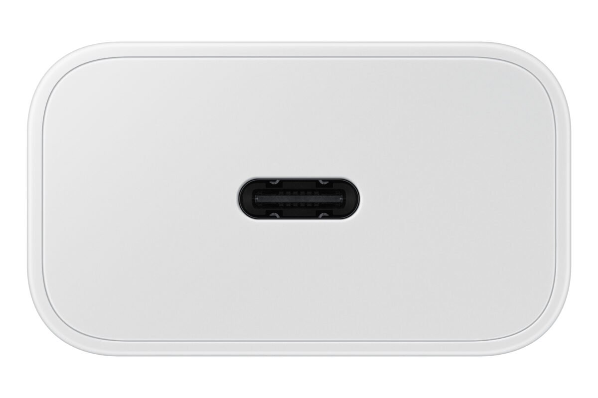 SAMSUNG QUICK CHARGER USB C 25W WITH DATA CABLE WHITE T2510XWE